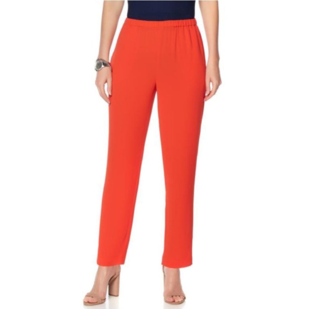 NWT Womens Plus Size Nordstrom Vince Camuto Pull On Crepe Slim-Leg Ankle Pant